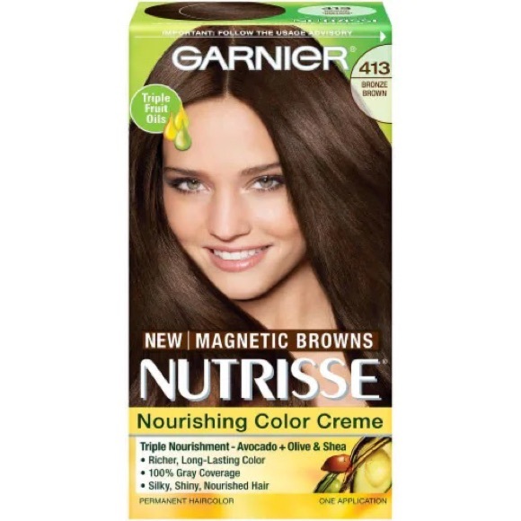 GARNIER💥NUTRISSE MAGNETIC BROWNS 413 BRONZE BROWN💥 - Picture 1 of 6